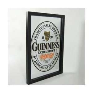  18 Guinness Extra Stout Label Logo Bar Mirror Sign Pub 