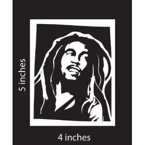  Bob Marley Wailers Sticker Cut Vinyl Decal White 