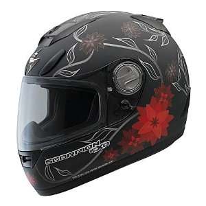  Scorpion EXO 700 Black Dahlia Motorcycle Helmet 