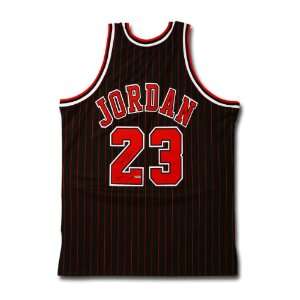  Michael Jordan autographed Hall of Fame Black Pinstripe Jersey 
