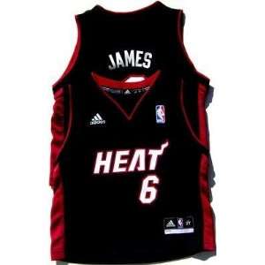   LeBron James Miami Heat Replica Away Black Jersey: Sports & Outdoors