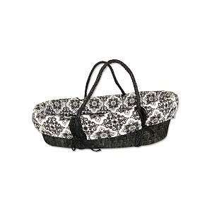    Trend Lab Moses Basket Set, Versailles Black and White: Baby