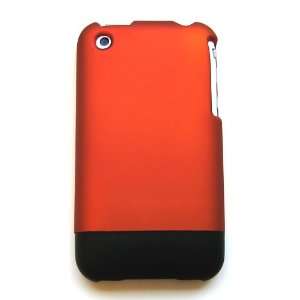  iPhone 3G & 3GS Rubberized Snap On Protector Hard Case Leather Paint 