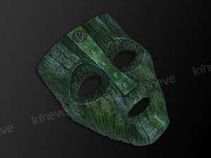 Resin Replica The Mask Loki Mask Movie Prop Memorabilia 2.0 Green 