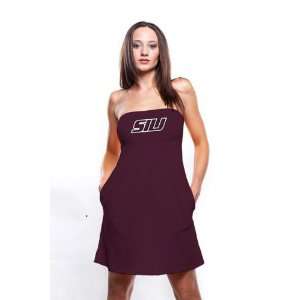   Salukis Womens Maroon Tube Dress with Pockets