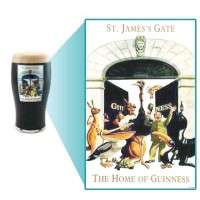 Official Guinness Gilroy Pint Glasses   St Jamess Gate case of 24 