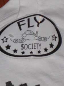 Fly Society mens basic T shirt Shimmer graphics Small  