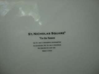 St. Nicholas Square Tis The Season Dinner Plate (s)  