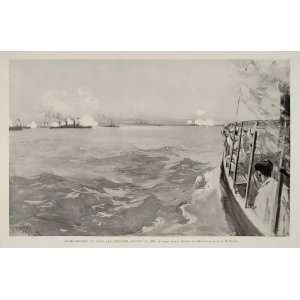   Antonio Ships Bombardment Shelling   Original Print: Home & Kitchen
