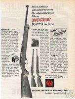 1967 Ruger 10/22 Carbine Rifle ad  