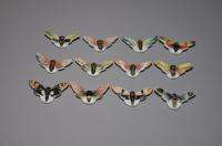 FINE PORCELAIN HAND PAINTED BUTTERFLY FIGURINES  
