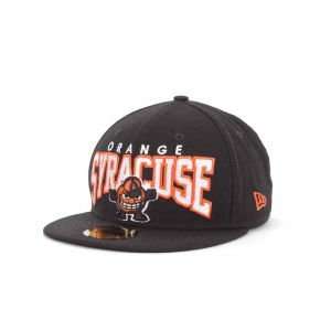   Orange New Era 59Fifty NCAA Blockhead Cap Hat