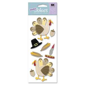 NEW 8 PIECE THANKSGIVING TURKEY Holidays Pilgrims EKSUCCESS 3D 