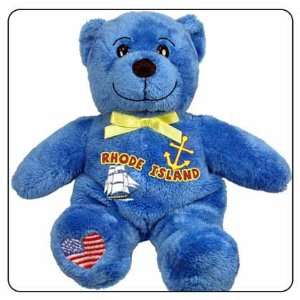    Rhode Island Symbolz Plush Blue Bear Stuffed Animal: Toys & Games
