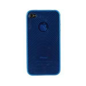  Blue TPU Case with water ring/circle Pattern for Apple 