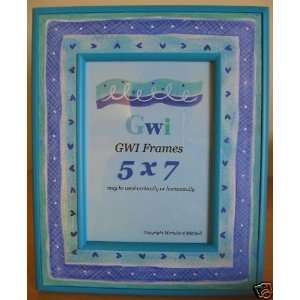   New GWI Childrens 5x7 Light Blue Aqua Picture Frame: Home & Kitchen