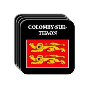   Lower Normandy)   COLOMBY SUR THAON Set of 4 Mini Mousepad Coasters