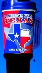 State of Texas 32 oz. GRIP Travel Mug Cups NEW  
