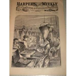 Harpers Weekly Making Cartridges   Guns   Life in Manitoba   St 