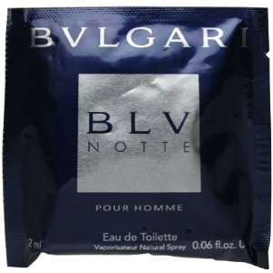 BLV Notte Pour Homme By Bvlgari Cologne for Men .06 Oz Eau De Toilette 