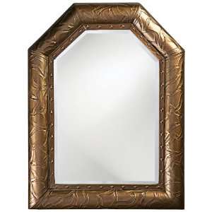   Bronze Finish Textured Accent Arch Top Wall Mirror
