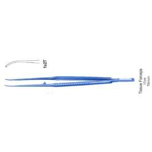  Titanium Tissue Micro Tweezers Curved 1x2 Tooth 17cm   RRP 