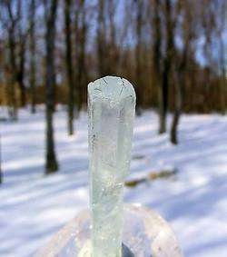 Natural Aquamarine Crystal   Double Terminated Gem  