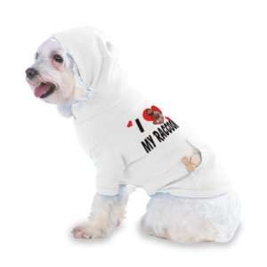 com I Love my Raccoon Hooded (Hoody) T Shirt with pocket for your Dog 