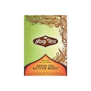 Yogi Active Body Green Tea ( 6x16 BAG):  Grocery & Gourmet 