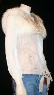 2011 Pre fall collection NWT $3,150 Nina Ricci Fox Fur Gilet Vest Sz 