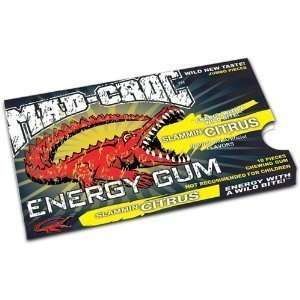   Slammin Citrus Energy Gum Sugar Free   8 Packs Gum /(80 Pieces Total
