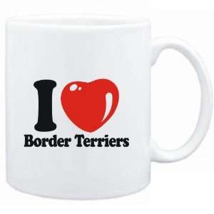    Mug White  I LOVE Border Terriers  Dogs: Sports & Outdoors