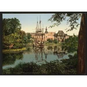   Reprint of The Tivoli park, Copenhagen, Denmark