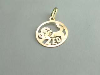 GENUINE14K GF ¾ diamt. ZODIAC pendant 18 NECKLACE  