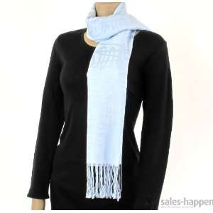  68 x 28 Scarf 100% Cashmere Vibrant fun quiggly pattern 