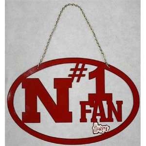  Nebraska Cornhuskers NCAA Hanging Sign: Sports & Outdoors