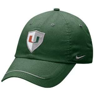 Nike Miami Hurricanes Green Rivalry Campus Adjustable Slouch Hat 
