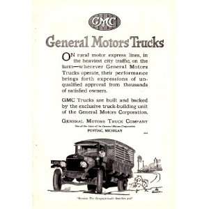   General motors Trucks Original Antique Car Print Ad 
