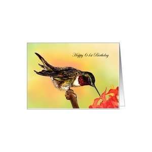  61 Years Old Hummingbird and Flowers Birthday Cards Card: Toys & Games