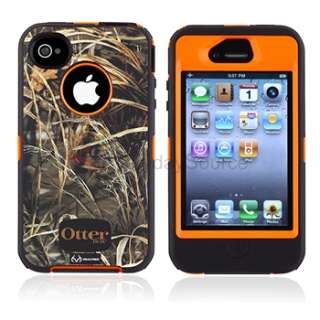   RealTree Camo Orange/Max 4HD BLAZED Case Cover For iPhone 4 4s  