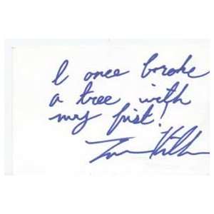 TARAN KILLAM Signed Index Card In Person