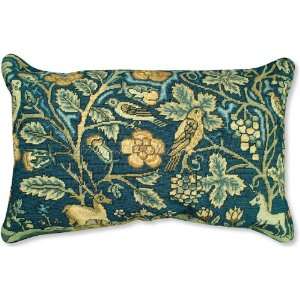  Forest Tapestry Floral Needlepoint Pillow