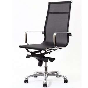 Regis All Black Mesh High Back Conference Office Chair 
