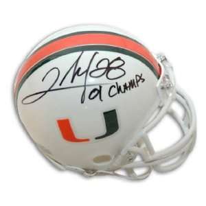   Clinton Portis University Of Miami Mini Helmet 