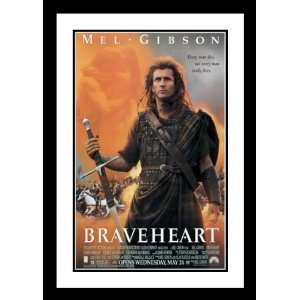  Braveheart Framed and Double Matted 20x26 Movie Poster 