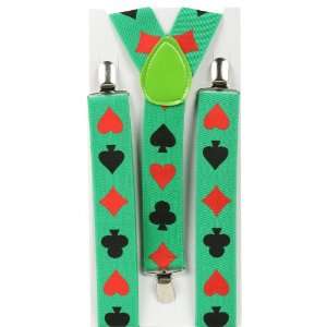  Lets Party By Beistle Company Green Casino Suspenders 