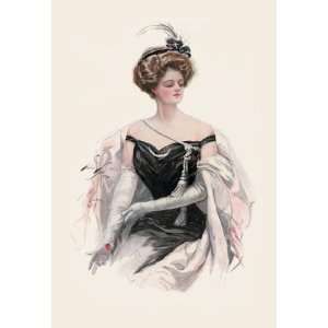  Elegance in Black 12x18 Giclee on canvas