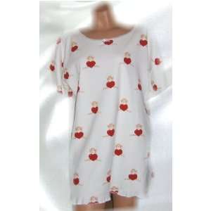  **New** Heart & Cupid Cotton Niteshirt   Small Everything 