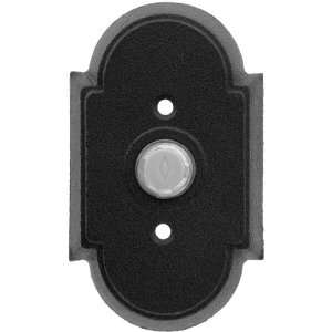  Wrought Steel Colonial Style Buzzer Button in Matte Black 