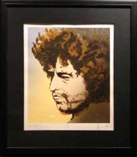 Ronnie Wood Bob Dylan SOLD OUT screenprint Hand Signed!  
